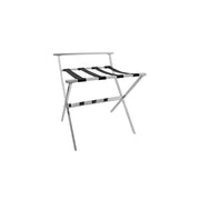 room360 London Metal Folding Luggage Rack, 23 1/4" x 23 1/4", 2/Case - Black