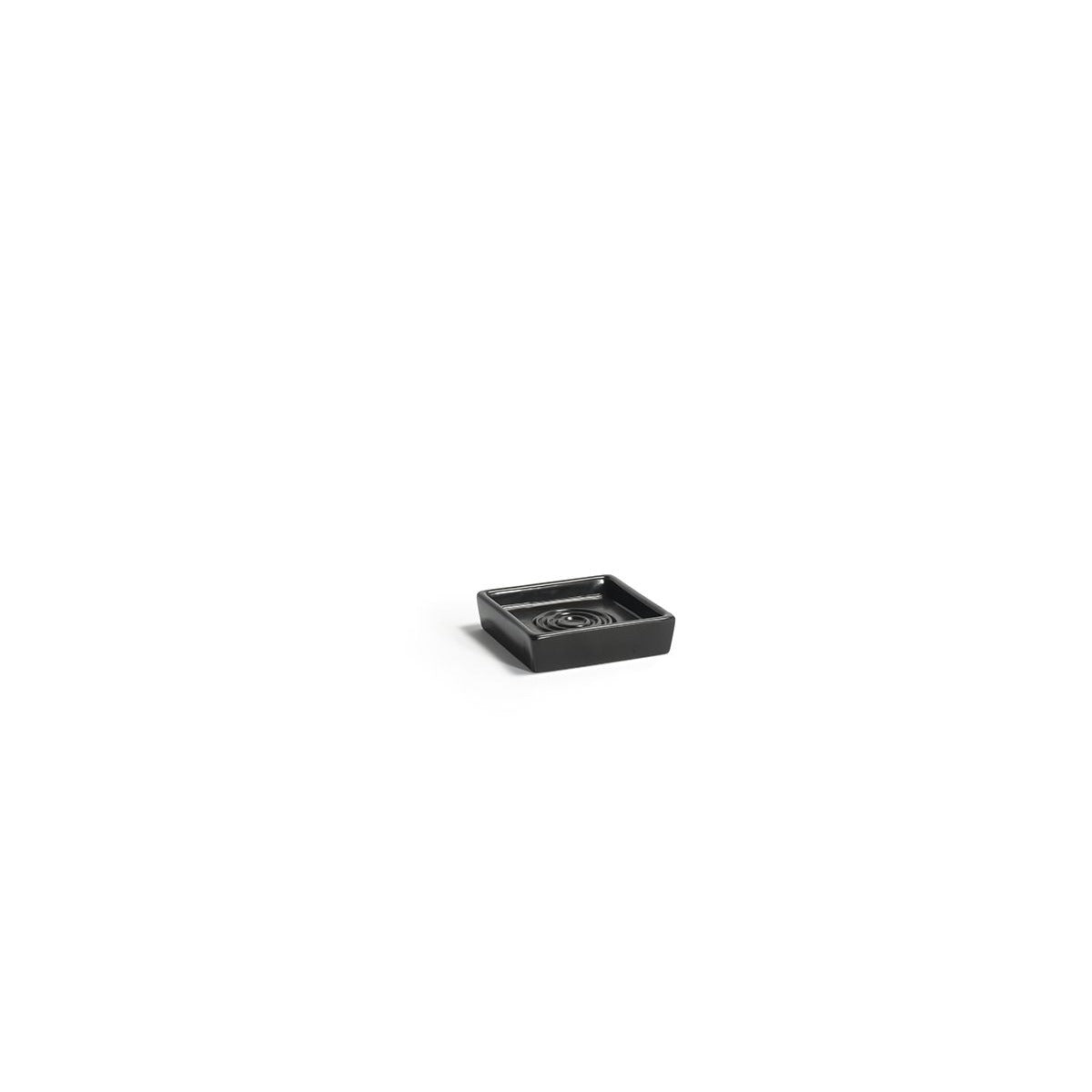 room360 Morocco Stone Soap Dish, 4" x 4", 12/Pack - Black