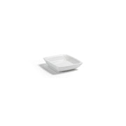 room360 RSD019WHP23 Milan Porcelain Soap Dish, 3 3/4" x 3 3/4", White, 12/Pack - Default Title
