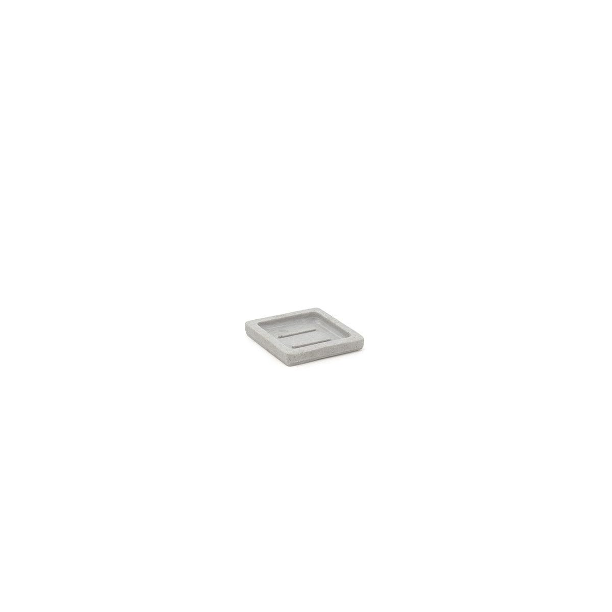 room360 RSD027GYR23 Seattle Stone Soap Dish, 4 1/4" x 4 1/4", Gray, 12/Case - Default Title