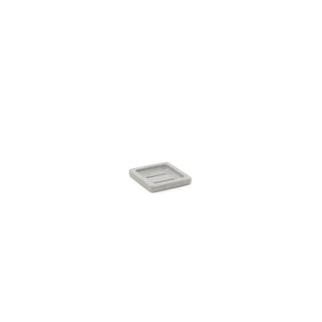 room360 RSD027GYR23 Seattle Stone Soap Dish, 4 1/4" x 4 1/4", Gray, 12/Case - Default Title