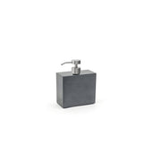 room360 New York Resin Soap Dispenser, 28 fl. oz., Gray, 6/Case - Low-Profile Brushed Stainless
