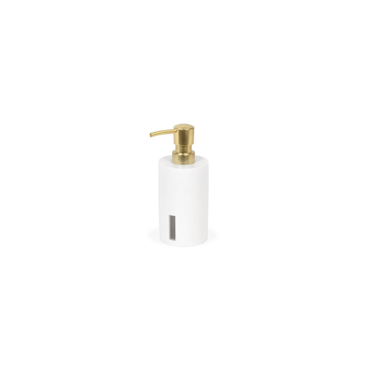 room360 Miami Resin Soap Dispenser, 10 fl. oz., 6/Case - Gold White