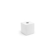 room360 Miami Resin Tissue Box Cover, 5 1/4" x 5 1/4", 4/Pack - White
