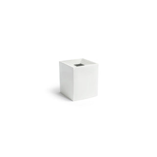 room360 RTB012WHP21 Lisbon Porcelain Tissue Box Cover, 5 1/2" x 5 1/2", White, 4/Pack - Default Title