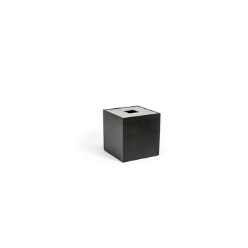room360 RTB015BKW11 Tribeca Tissue Box Cover, 5 1/2" x 5 1/2", Black, 4/Pack - Default Title