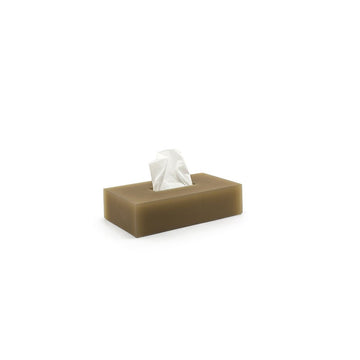 room360 Nassau Resin Tissue Box Cover, 5 3/4" x 10", 4/Pack - Brown