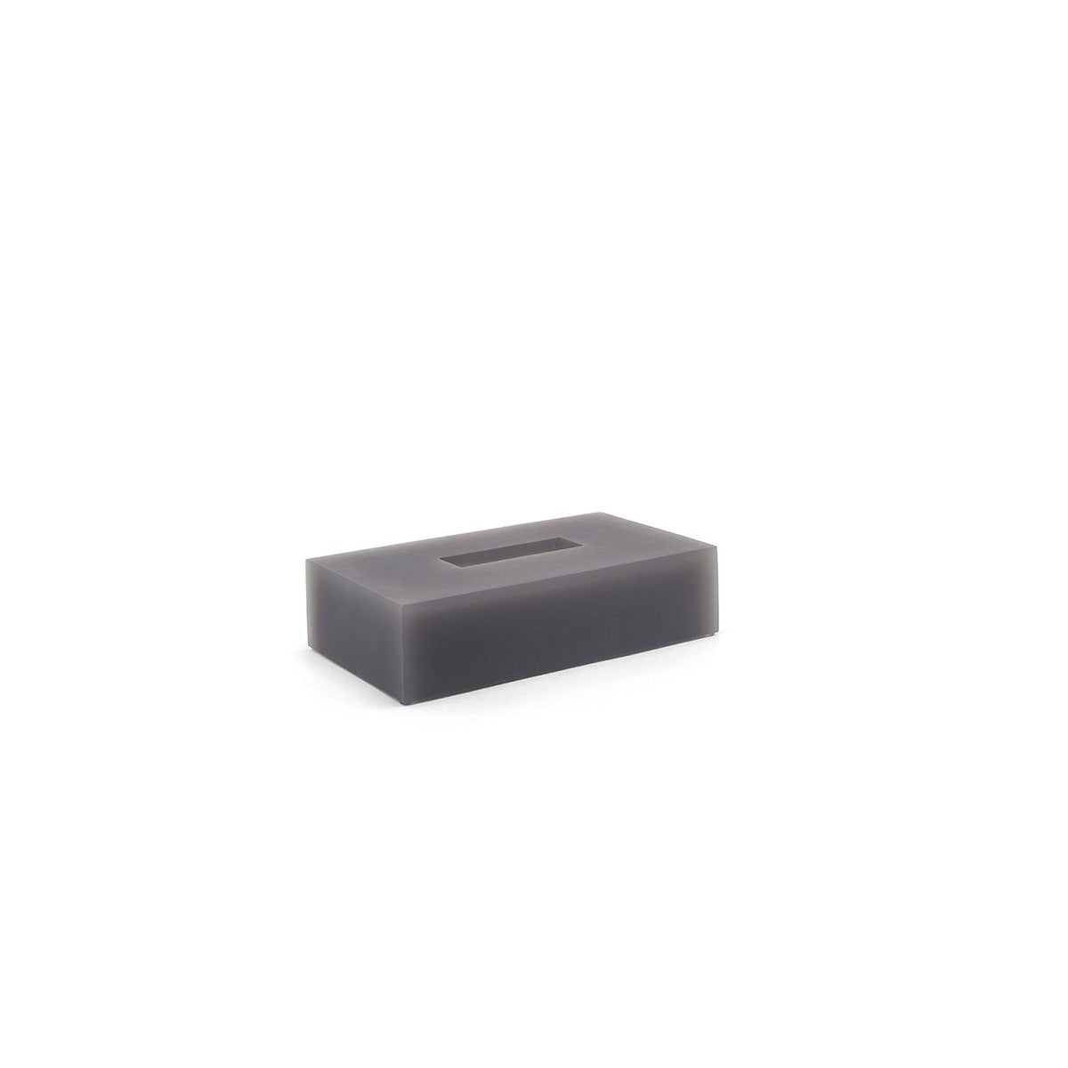 room360 Nassau Resin Tissue Box Cover, 5 3/4" x 10", 4/Pack - Gray