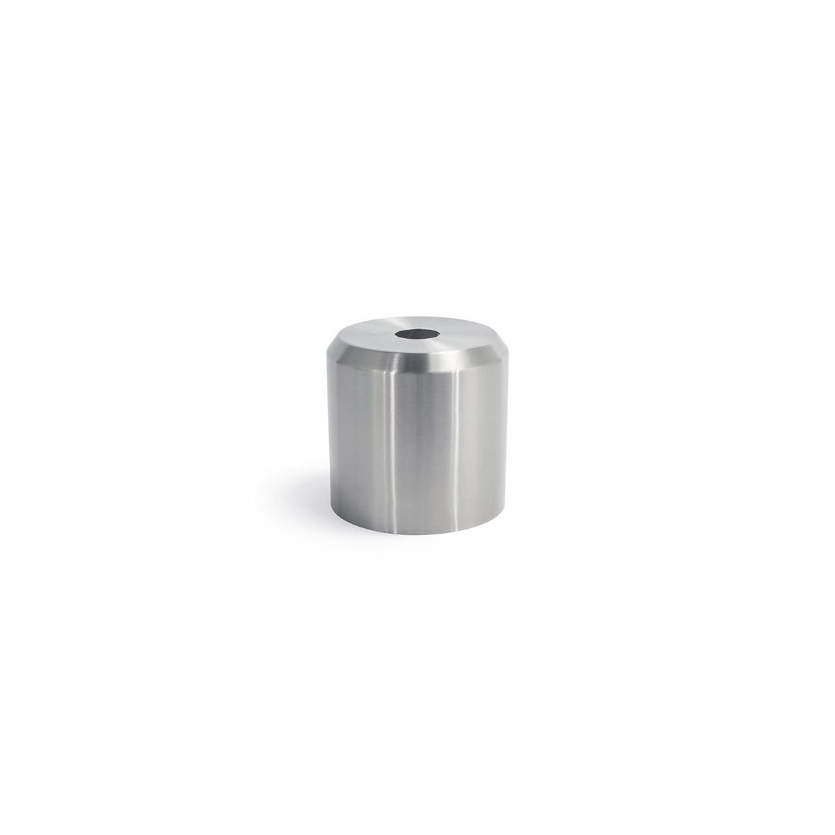 room360 Geneva Stainless Steel Tissue Box Cover, 6 1/4" Diameter, 4/Pack - Silver