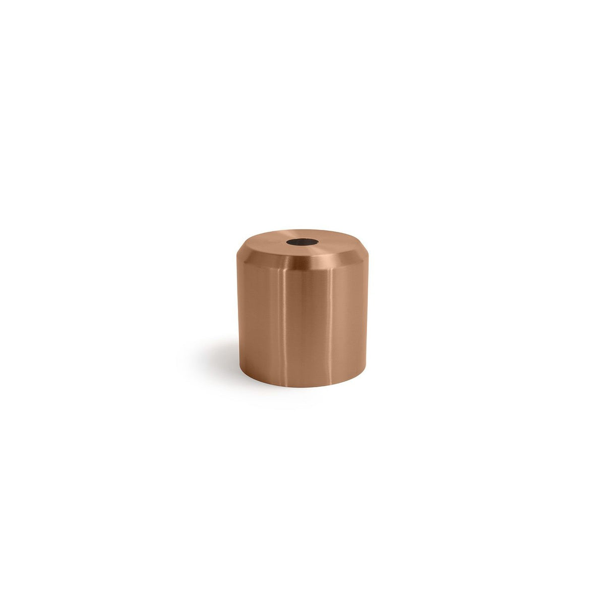 room360 Geneva Stainless Steel Tissue Box Cover, 6 1/4" Diameter, 4/Pack - Rose Gold