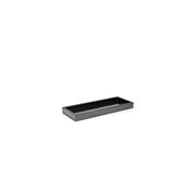 room360 New York Resin Tray, 4 1/2" x 11 3/4", 6/Case - Black