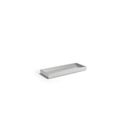 room360 New York Resin Tray, 4 1/2" x 11 3/4", 6/Case - Silver