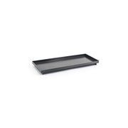 room360 Asheville Stainless Steel Amenity Tray, 4 3/4" x 12 1/4", 6/Case - Black
