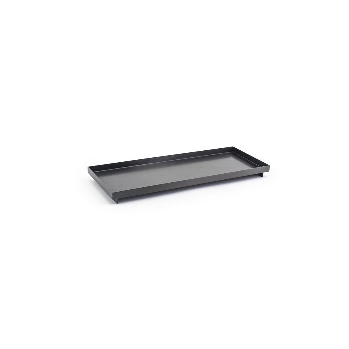 room360 Asheville Stainless Steel Amenity Tray, 4 3/4" x 12 1/4", 6/Case - Black