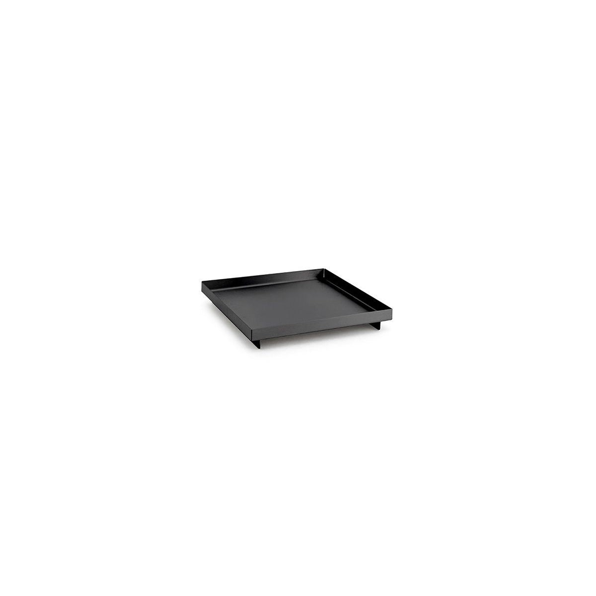 room360 Asheville Stainless Steel Amenity Tray, 6" x 6", 6/Case - Black