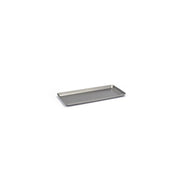 room360 Asheville Stainless Steel Amenity Tray, 4 1/2" x 10", 6/Case - 3/4" / Silver