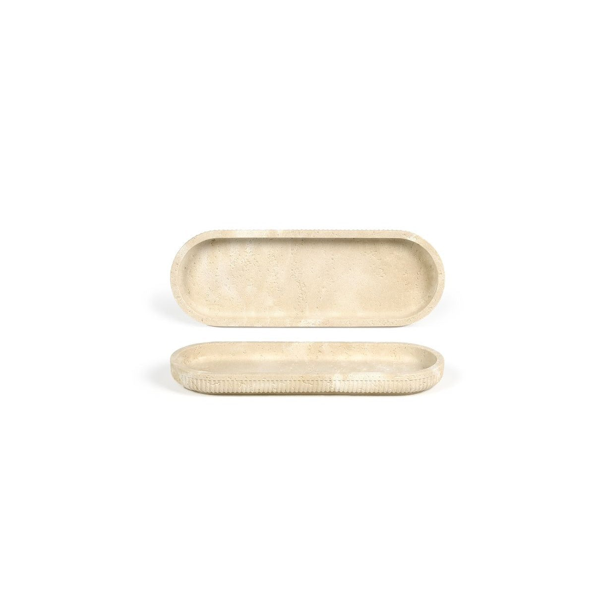 room360 Casablanca Resin Amenity Tray, 3 1/2" x 10", 6/Case - Beige