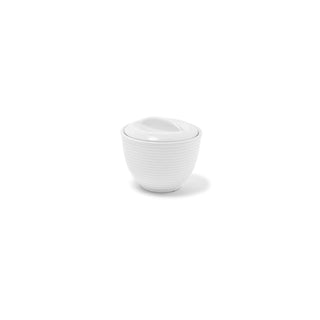 Front of the House TSC004WHP23 Spiral Porcelain Sugar Pot, 6 oz., White, 12/Case - Default Title