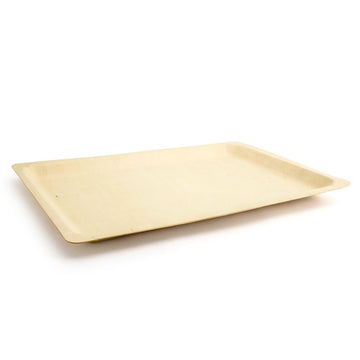 Front of the House SPT050NAW28 Servewise Wood Platter, 11" x 15 3/4", Brown, 50/Case - Default Title