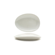 Front of the House DOS030BEP20 Tides Porcelain Plate, 8 3/4" x 12", Ivory, 2/Case - Default Title