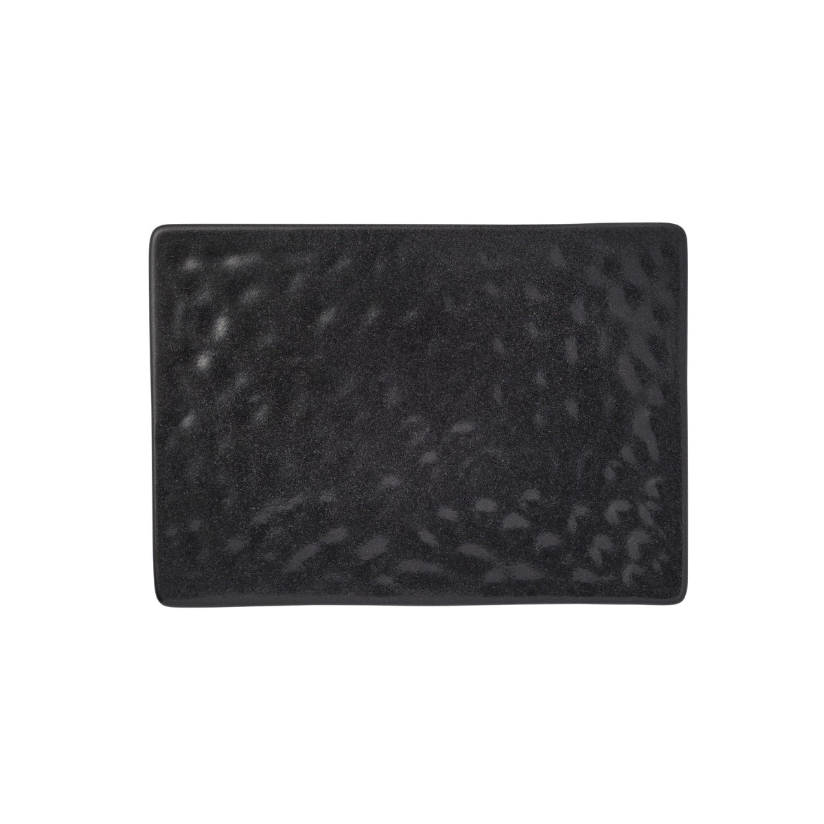 Reserve by Libbey Ignea Porcelain Platter, 3/4" High, Black, 12/Case - 9 1/4"