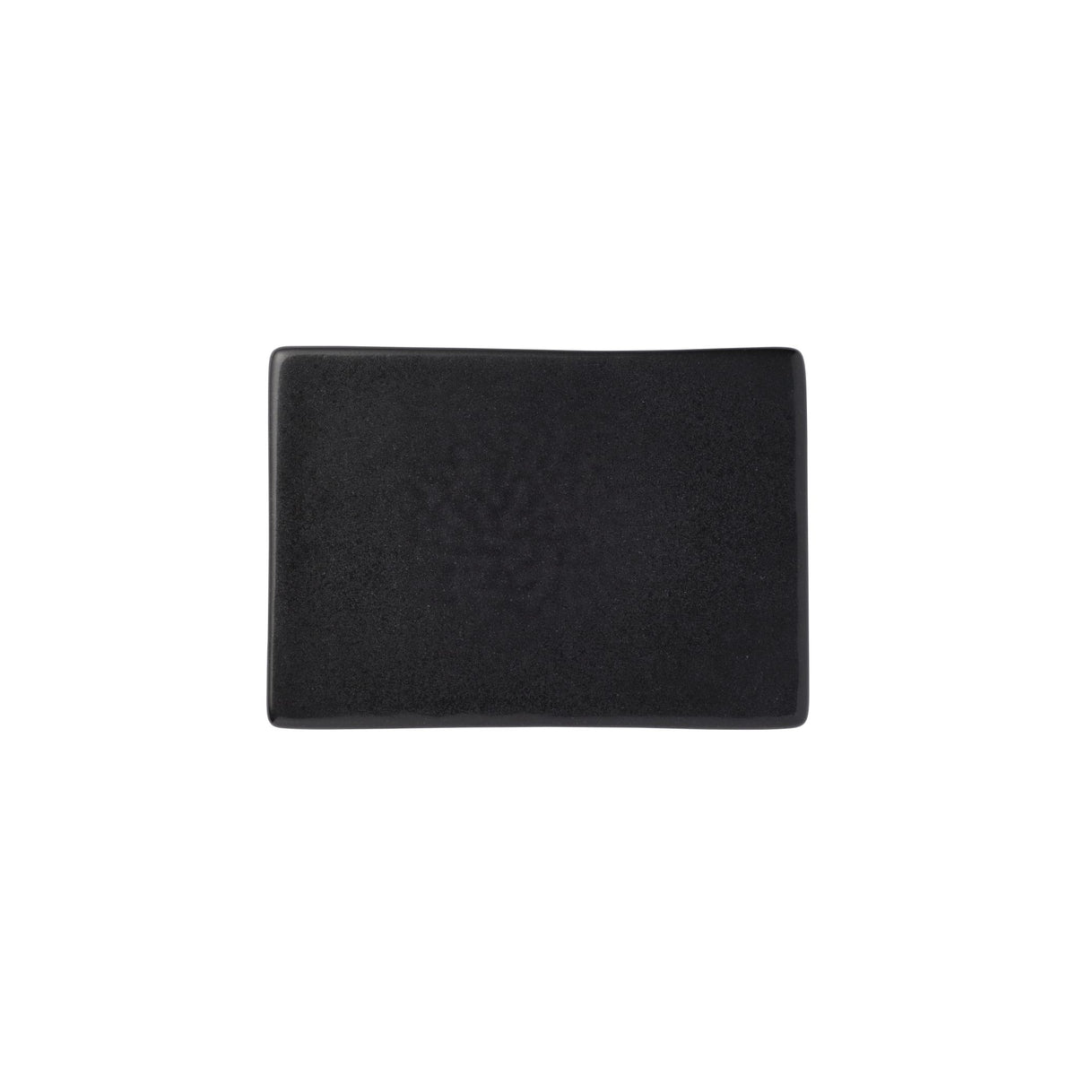 Reserve by Libbey Ignea Porcelain Platter, 3/4" High, Black, 12/Case - 7 1/8"