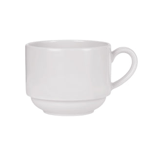Reserve by Libbey 113603 Parisian Porcelain Cup, 8.5 oz., White, 12/Case - Default Title