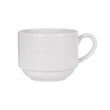 Reserve by Libbey 113603 Parisian Porcelain Cup, 8.5 oz., White, 12/Case - Default Title