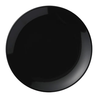 Libbey Porcelana Color Porcelain Plate, 11 1/4" Diameter, 12/Case - Black