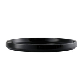 Libbey Porcelana Color Porcelain Plate, 10 1/2" Diameter, 12/Case - Black