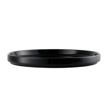 Libbey Porcelana Color Porcelain Plate, 10 1/2" Diameter, 12/Case - Black
