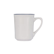 Libbey Porcelana Linea Porcelain Mug, 8.5 oz., 36/Case - Blue Bright White White