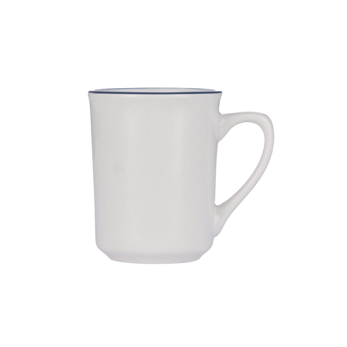 Libbey Porcelana Linea Porcelain Mug, 8.5 oz., 36/Case - Blue Bright White White