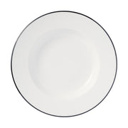 Libbey Porcelana Linea Porcelain Pasta Bowl, 20 oz., 12/Case - Black Bright White White