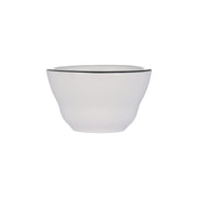 Libbey Porcelana Linea Porcelain Bowl, 7 oz., 36/Case - Black Bright White White