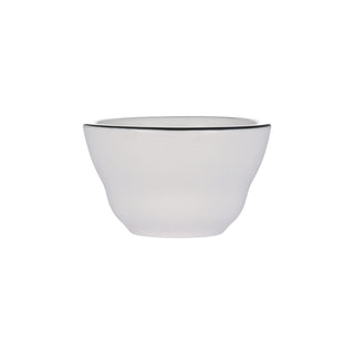 Libbey Porcelana Linea Porcelain Bowl, 7 oz., 36/Case - Black Bright White White