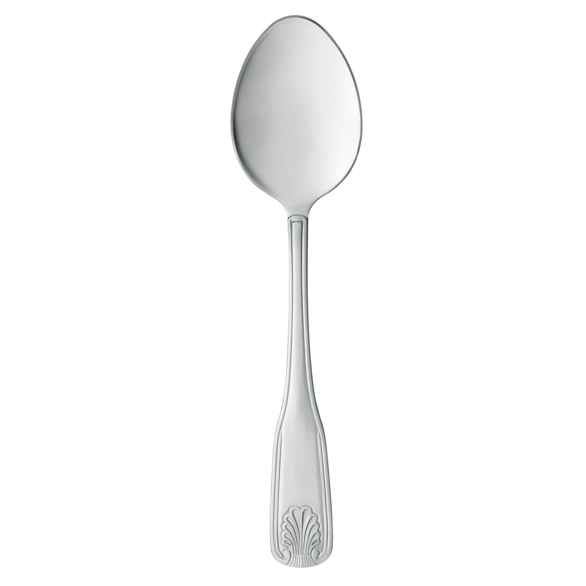 Libbey 127 Brandware Coral Stainless Steel Teaspoon, Silver - 6 7/8" Dessert Spoon 36/Case