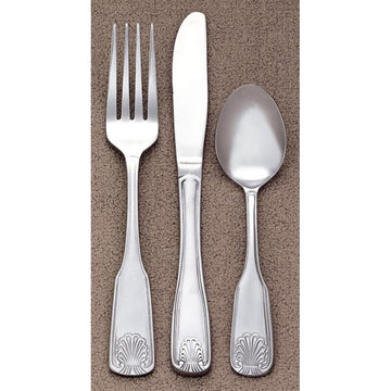 Libbey 127 Brandware Coral Stainless Steel Teaspoon, Silver - 6" Cocktail Fork 36/Case