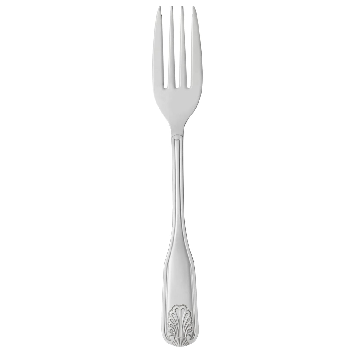 Libbey 127 Brandware Coral Stainless Steel Teaspoon, Silver - 7" Salad Fork 36/Case