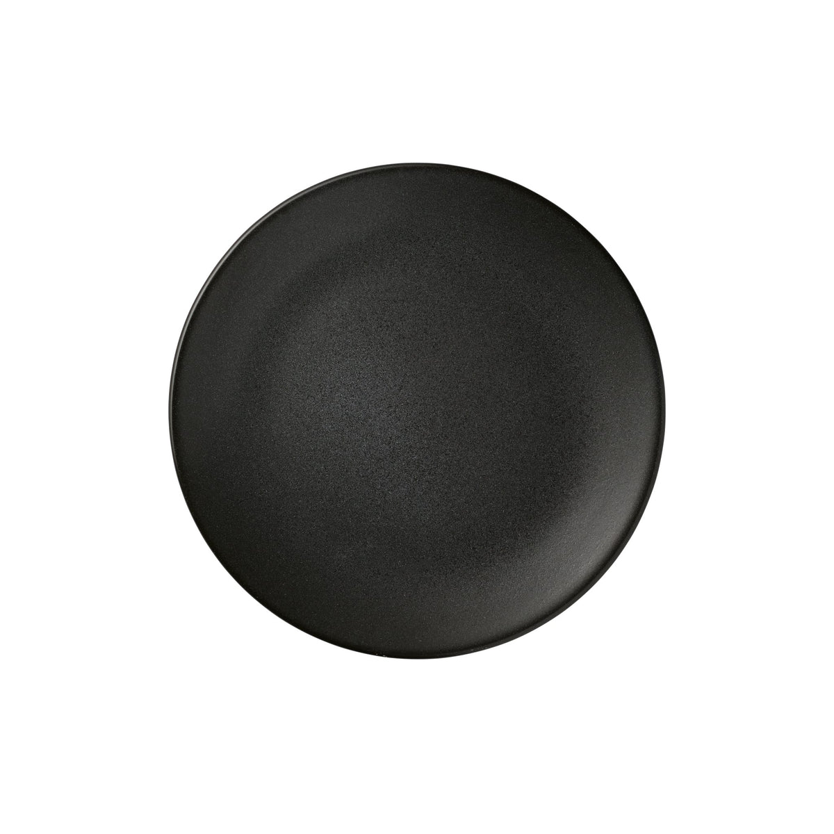 Reserve by Libbey 114027 Ignea Porcelain Plate, 8 1/4" Diameter, Black, 24/Case - Default Title