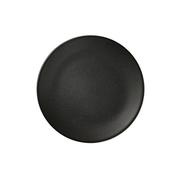 Reserve by Libbey 114027 Ignea Porcelain Plate, 8 1/4" Diameter, Black, 24/Case - Default Title