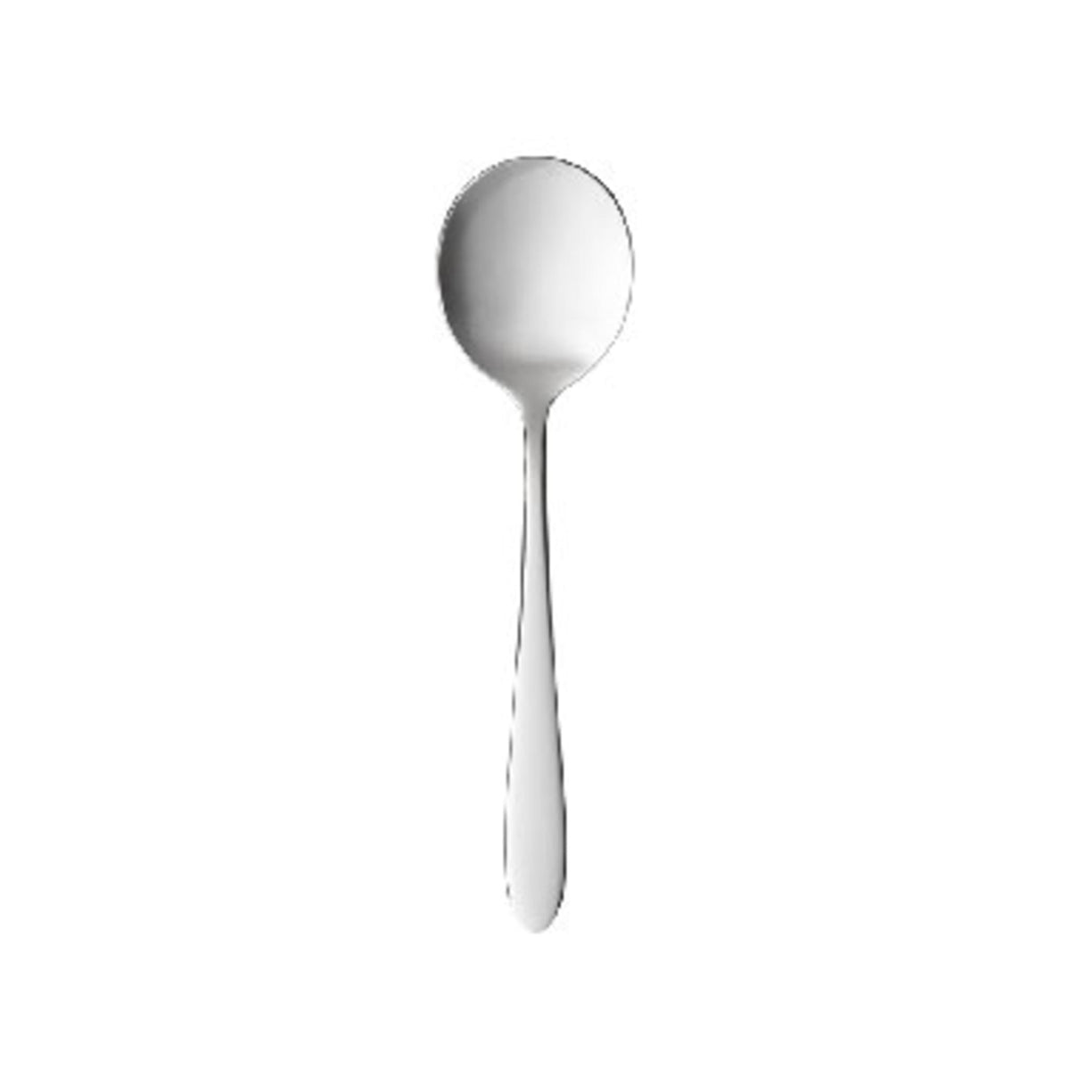 Libbey 804 Novara Stainless Steel Demitasse Spoon, Silver - 6 5/8" Bouillon Spoon 36/Case