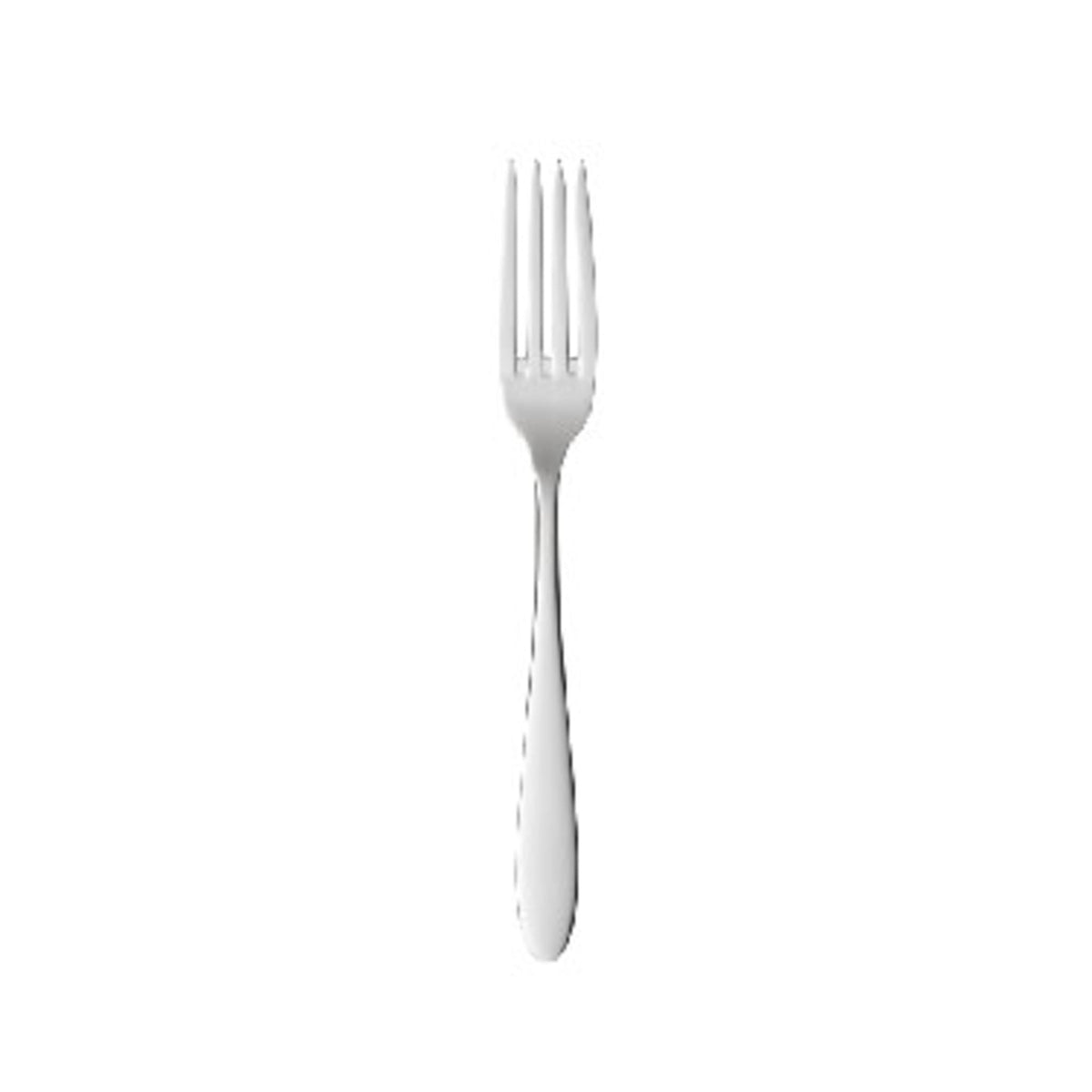 Libbey 804 Novara Stainless Steel Demitasse Spoon, Silver - 8" European Dinner Fork 36/Case