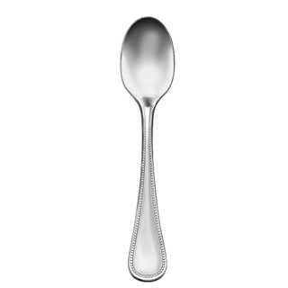 Libbey 407 Calais Stainless Steel Teaspoon, Silver, 12/Case - 4 3/8" Demitasse Spoon