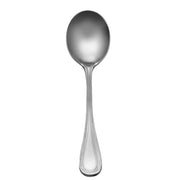 Libbey 407 Calais Stainless Steel Teaspoon, Silver, 12/Case - 6 1/8" Bouillon Spoon