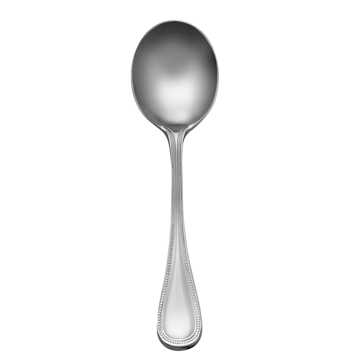 Libbey 407 Calais Stainless Steel Teaspoon, Silver, 12/Case - 6 1/8" Bouillon Spoon