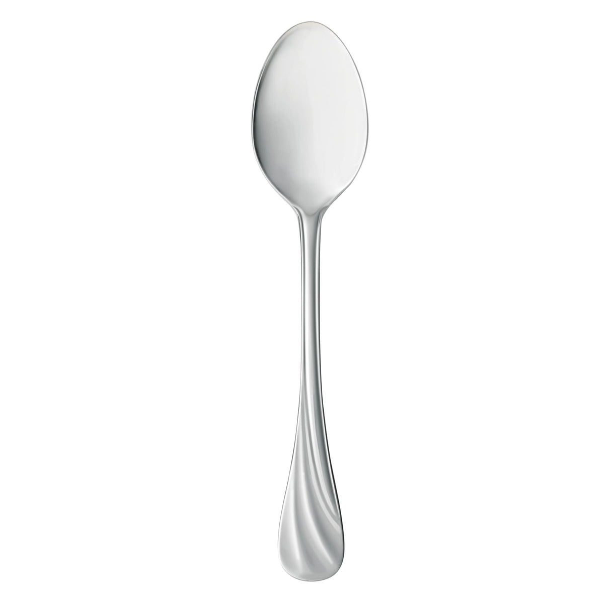 Libbey 491 Serenade Stainless Steel Teaspoon, Silver - 7 1/8" Dessert Spoon 12/Case