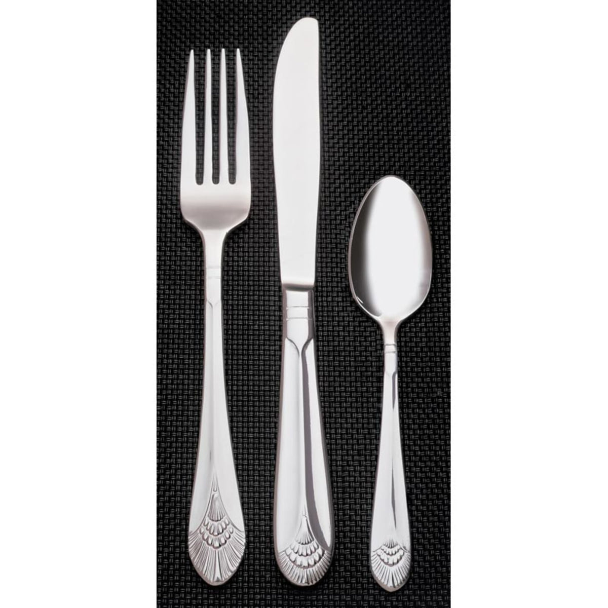 Libbey 564 Metropolitan Stainless Steel Teaspoon, Silver, 36/Case - 6 1/2" Salad Fork