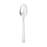 Libbey 649 Santorini Satin II Stainless Steel Teaspoon, Silver - 7 1/4" Dessert Spoon 12/Case