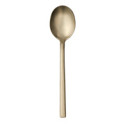 Libbey 763 Elexa Satin OR Stainless Steel Teaspoon, Gold - 8 1/8" Dessert Spoon 36/Case